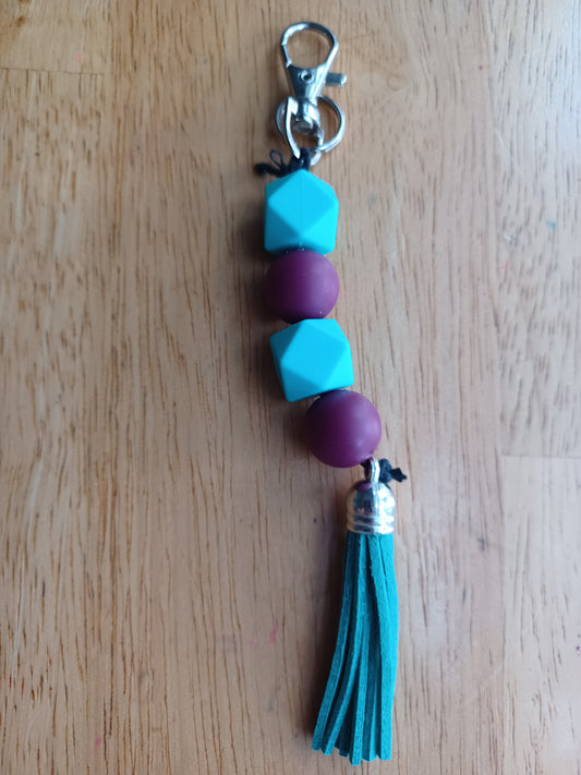 Teal keychain